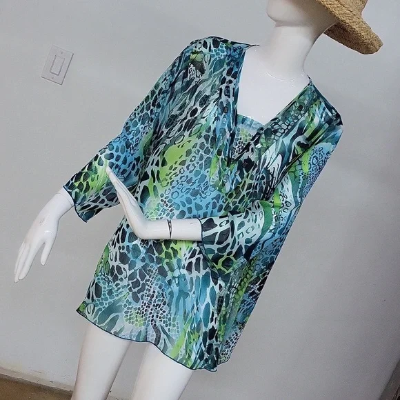 Sheer Embellished Top - Picture 1 of 7